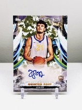 Quinten Post /10 SSP AUTO 2024-25 Topps Inception - Rookie Autographs Camo RC