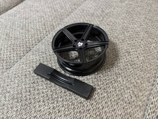 mbDESIGN KV1 Mini Felge Modellfelge Tuning Auto Deko Schwarz