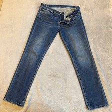 7 For All Mankind Women's Jeans Reissue Roxanne Size 35 Dark Blue Denim