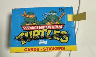 1990 Topps TMNT Teenage Mutant Ninja Turtles Cartoon 24 Packs Jumbo Box Cards