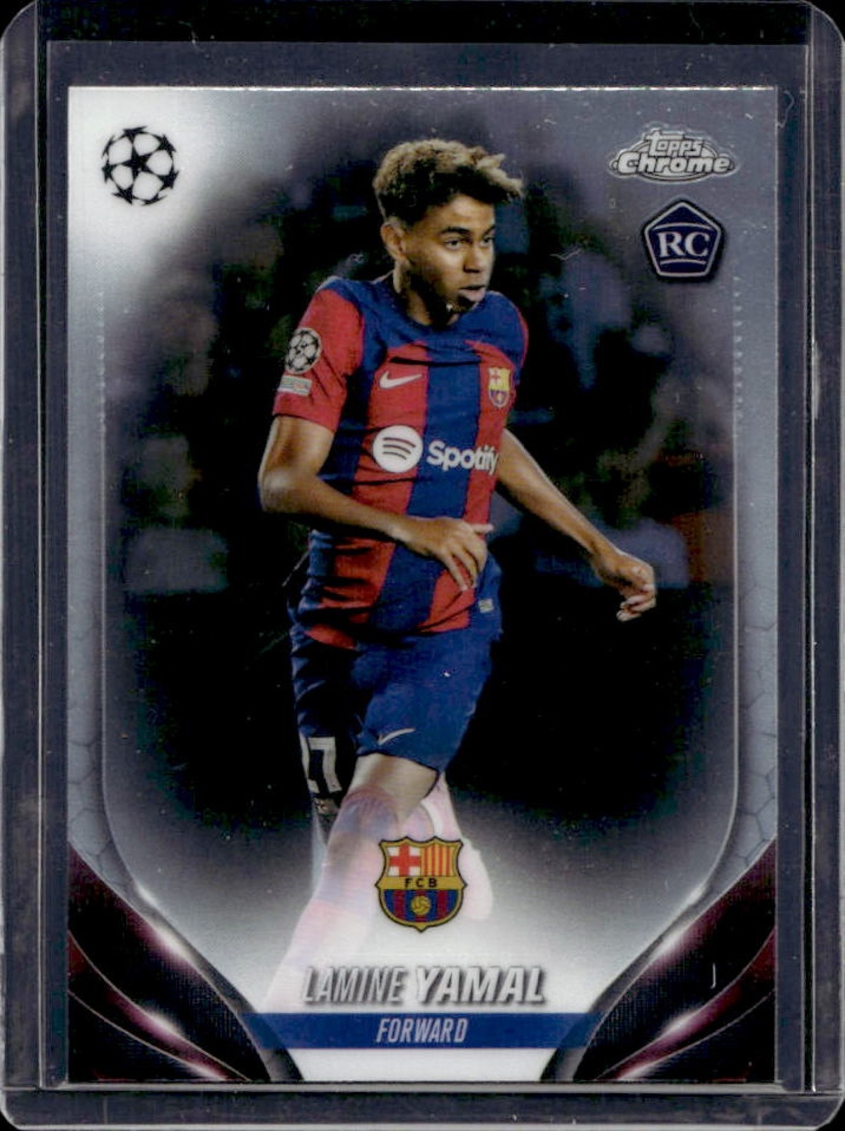 2023-24 Topps Chrome UEFA Lamine Yamal RC Rookie #64 Barcelona