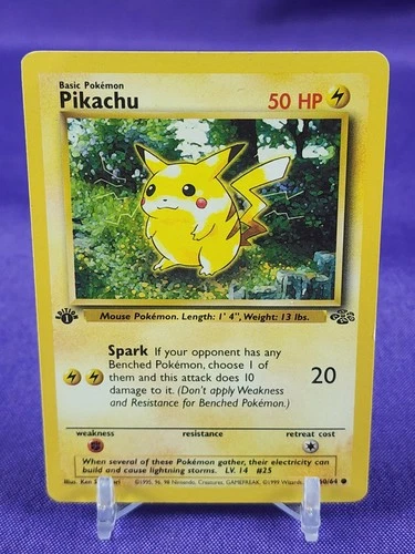 Pikachu 60/64 First Edition Jungle Pokemon Card