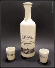 Nordh&auml;user Korn - Jubil&auml;ums Flasche mit Spieluhr + 2 Trinkbechern - Sammlerst&uuml;ck