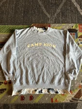 Camp High Collective Rare Designer Tye Die Baby Blue Sweatshirt 2xl