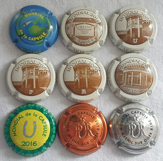 Capsules de Champagne LETTRE M SUIVANT ORDRE MONDIAL