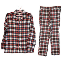 NWT  J.Crew Men  s Flannel Tartan Plaid Pajama Set Sz. M Gifts for Men Holidays