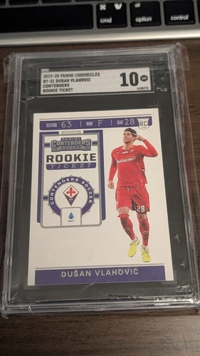 2019-20 Panini Chronicles Dusan Vlahovic Contenders Rookie Ticket RC SGC 10