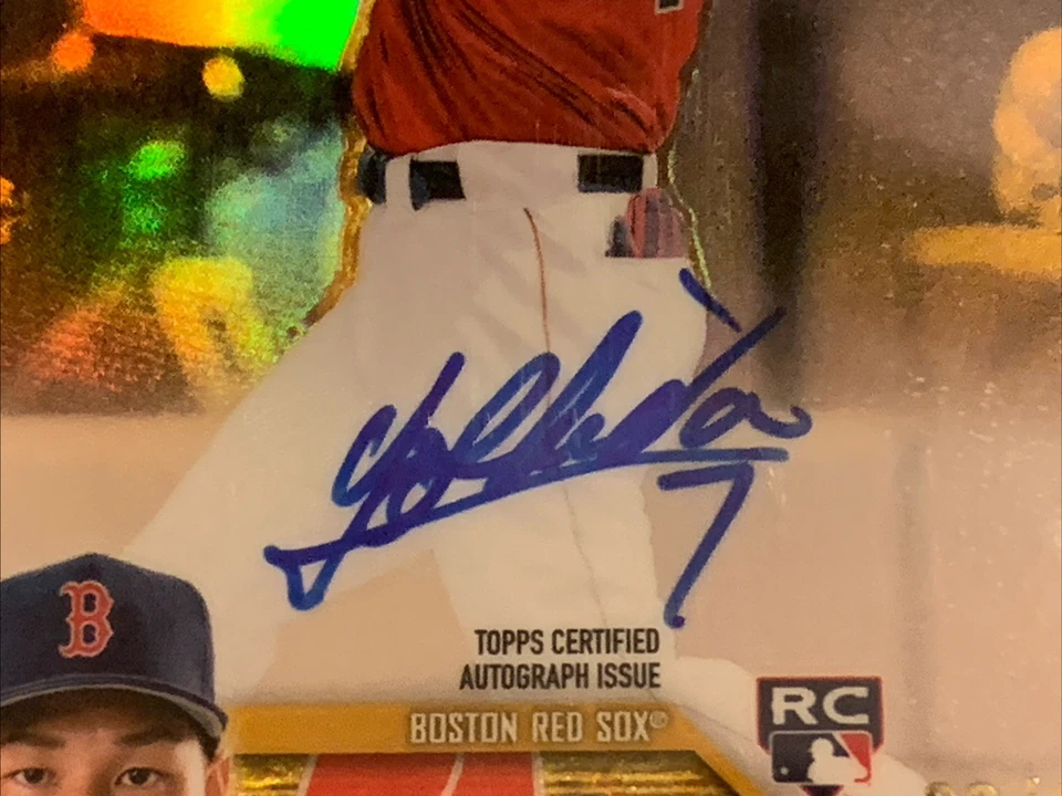 MASATAKA YOSHIDA 2023 TOPPS CHROME GOLD RC AUTO #/25 ROOKIE AUTOGRAPH PSA 10 - Image 4 of 4