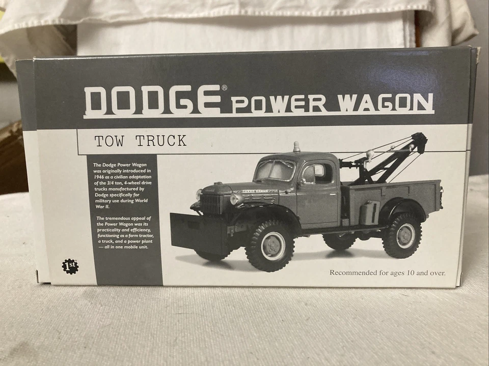 Dodge Power Wagon 1946 grúa primera marcha escala 1/30 fundido a presión Foto 2 de 4