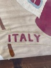 Antique US–Italy Silk Embroidery, Crossed Flags, Hand-Stitched Framed Needlework — photo 4