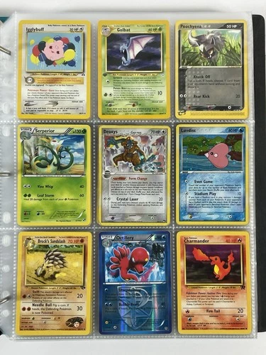 Pokemon Card Collection VTG Binder Holo Rare 1st E-Reader WoTC Deoxys Charmander