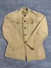 Vintage 20s WWI US ARMY Military Tunic Uniform Khaki Jacket/ Coat