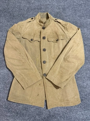 Vintage 20s WWI US ARMY Military Tunic Uniform Khaki Jacket/ Coat