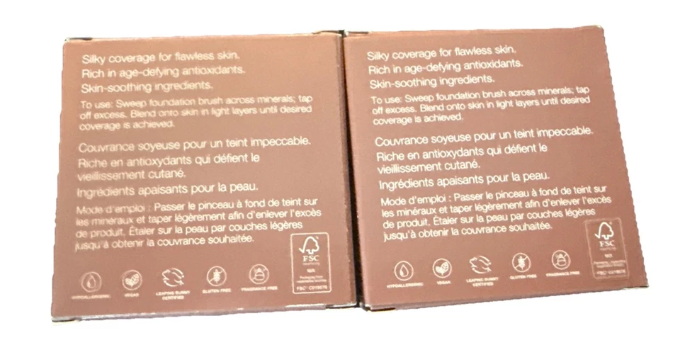 (2) Base en polvo prensada Mineral Fusion cálida 4 tawny - 100 % auténtica Foto 2 de 4