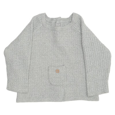 Matalan, Strickpullover, Größe: 74, Grau, Baumwolle/Polyamid/Polyester #hEF
