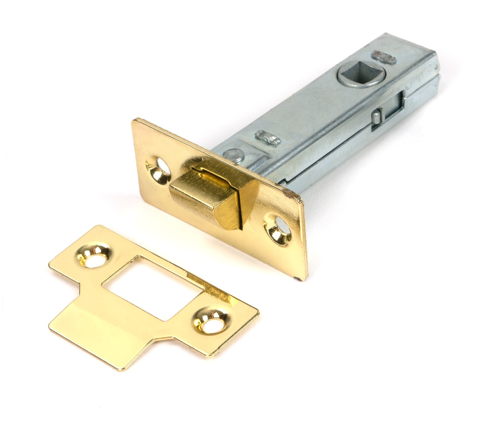 From The Anvil 51733 Polished Brass 3"" Tubular Mortice Latch