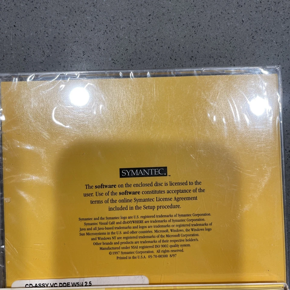 Rare NOS Symantec Visual Cafe For Java Database Development Edition New Sealed - Image 2 of 3