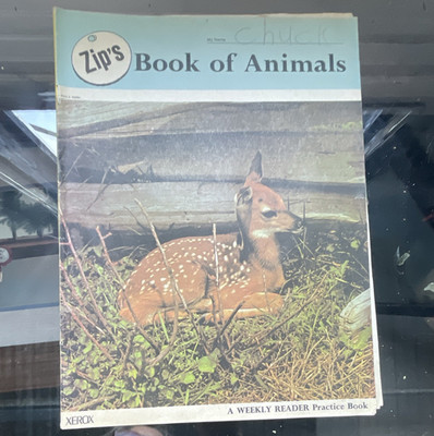 My Weekly Reader Zip's Book of Animals PB 1972 Printing Illustrated Ages 4-8