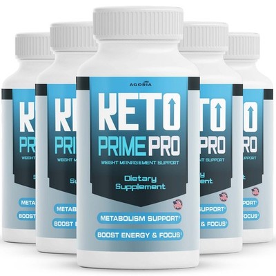 (5 Pack) Keto Prime Pro Advanced Energy & Fitness Supplement KetoPrimePro Pills