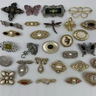 Lot of 29 Vintage 1928 BROOCH Pins Rhinestone Enamel Brooches Costume Jewelry