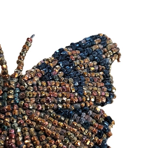 Hand Beaded Butterfly Vintage Glass Beads - Picture 4 of 8