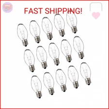 Salt Lamp Bulbs -15 Watt Wax Warmer Bulbs for Scentsy Wax Warmer- C7 Replacement
