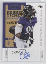 2012 Panini Contenders Rookie Ticket Variation /200 Courtney Upshaw Auto 0o9