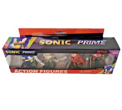 Sonic Prime Series 2  Collection 4 Pack Action Figures 3-Inch Toy - NEW