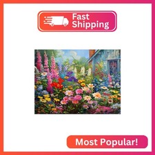 Meothan Flowers Diamond Painting Kits for Adults, Wild Flowers Diamond Art Kits