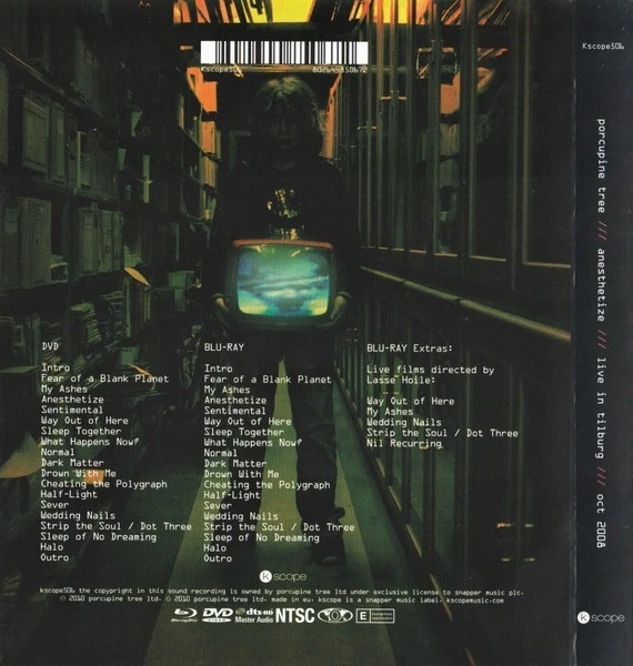 PORCUPINE TREE – ANESTHETIZE – LIVE IN TILBURG – OCT 2008 – BLU-RAY + DVD - Image 2 of 2
