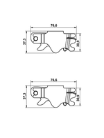 Ate ZubehöRsatz Feststellbremsbacken 2X Hinten Rechts Links