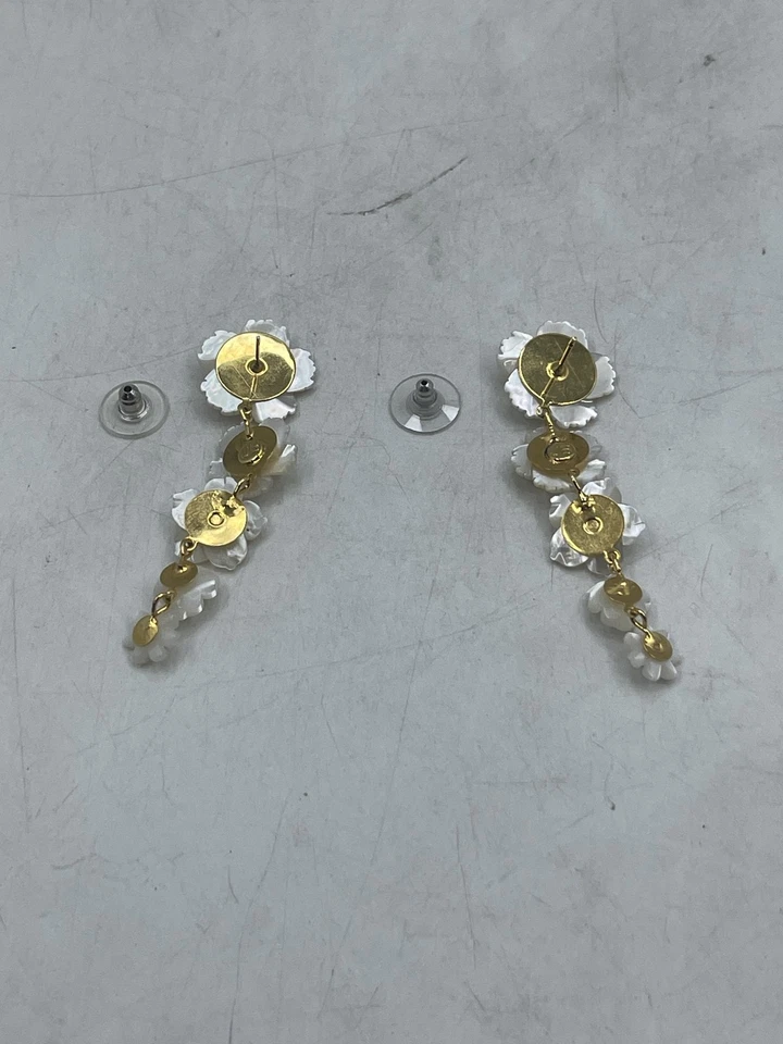 Jennifer Behr Women's Chelsey Earrings Mother of Pearl 18K Gold Plated Brass - Image 3 of 4