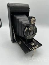 Kodak Eastman Hawkeye Model B Folding Camera – Black – As Is