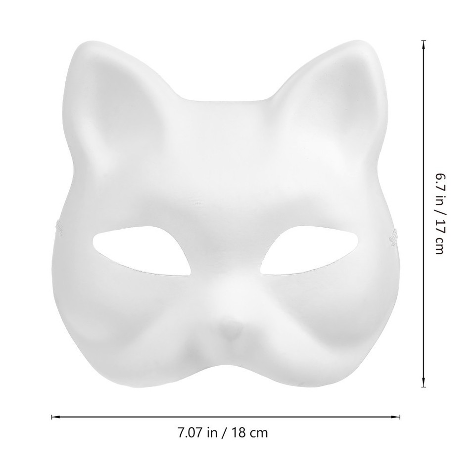 10 Pcs Cat Masks Blank Masks Masquerade Masks Prom Mask Animal Masks ...