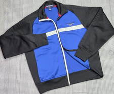 Vtg 90s POLO SPORT Ralph Lauren Jacket M Spell Out USA Flag ColorBlock Blue