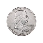 1960-d Franklin Half Dollar 50c 90% Silver