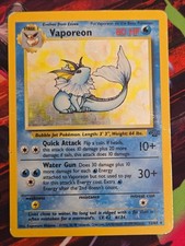 Holo Vaporeon Rare Jungle 12/64 Pokémon TCG