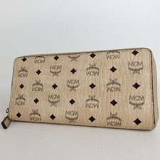 Authentic MCM Zip Around wallet PVC[Used]
