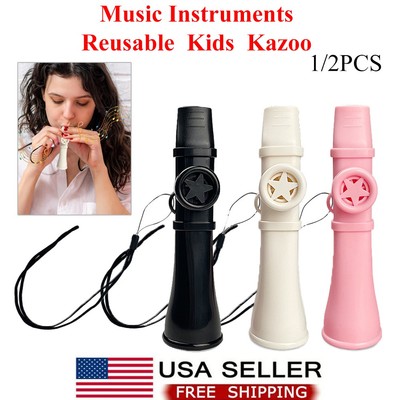 Kazoos for Adults Food Grade Mouthpiece Kazoo Non-slip Comfortable Music 1/2PCS