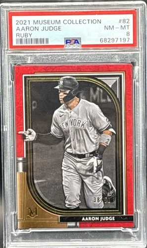 Aaron Judge 2021 Museum Collection Ruby /50 PSA 8