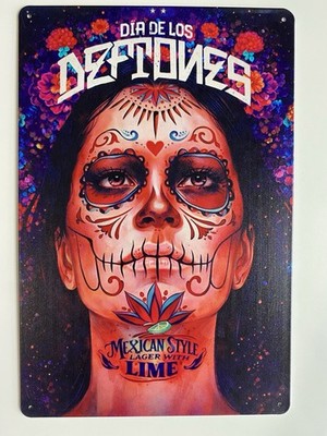 Belching Beaver Beer Deftones Sign - Dia De Los Deftones Lager With Lime