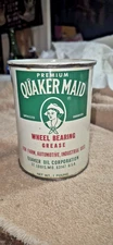 Vintage Premium Quaker Maid Oil Company Wheel Bearing Grease 1 Pound Can
