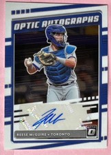 2020 Panini Donruss Optic - Optic Autographs Reese McGuire Toronto Blue Jays
