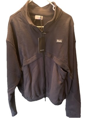 RHUDE Mens Black Flight Jacket Size Small Brand New with Tags