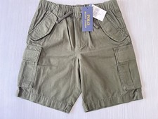 NWT Polo Ralph Lauren Boys Size 8 Green Cargo Ripstop Shorts