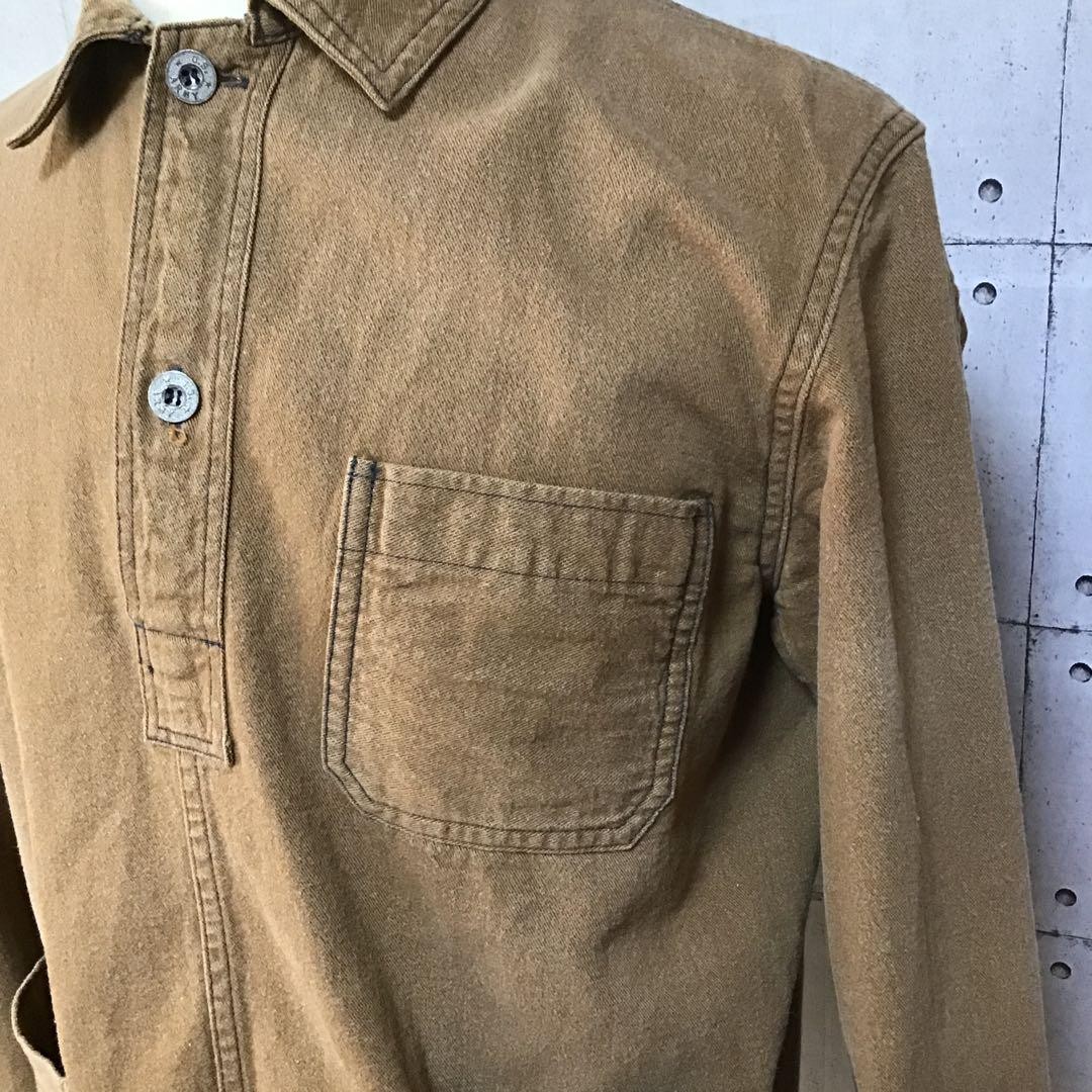 Buzz Rickson's Coverall Pullover Moleskin Brown M - image 9
