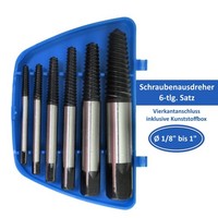 Schrauben Ausdreher Satz 6-Tlg. Linksausdreher SchraubenlöSer Set FüR M3 - M25