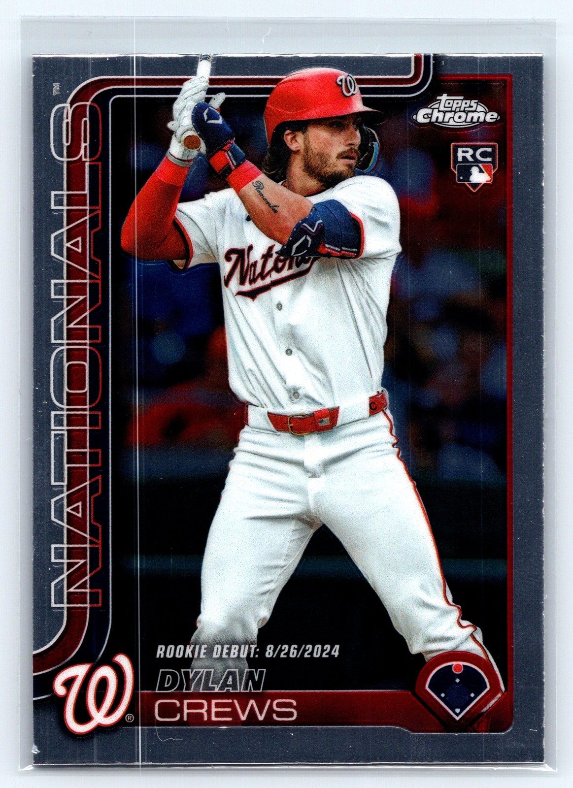 2025 Topps Chrome Update Dylan Crews #USC190 Washington Nationals