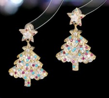 Christmas Tree earrings fashion jewelry NEW Free Shipping 1.5 Inch