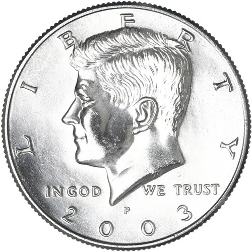 2003 P Kennedy Half Dollar Uncirculated from Mint Set